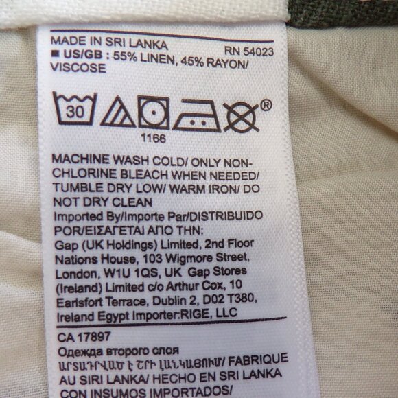 NWT Banana Republic linen blend shorts 12 - Picture 5 of 7